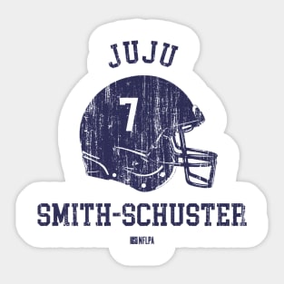 JuJu Smith-Schuster New England Helmet Font Sticker